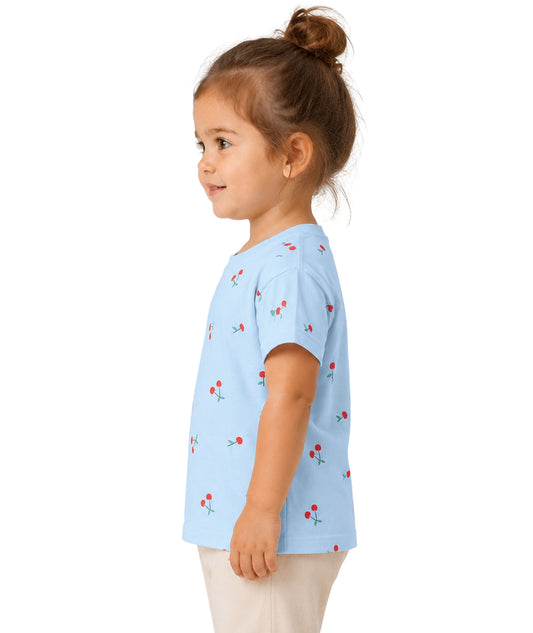KIABI Baby Girls Cherry Printed T-Shirt