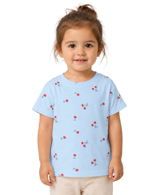 KIABI Baby Girls Cherry Printed T-Shirt