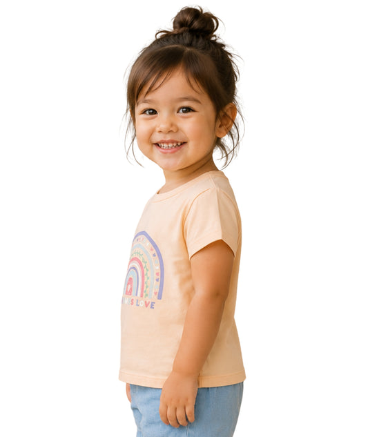KIABI Baby Girls Rainbow T-Shirt