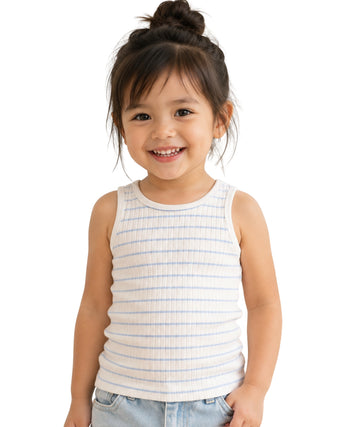 KIABI Baby Girls Stripped Sleeveless T-Shirt