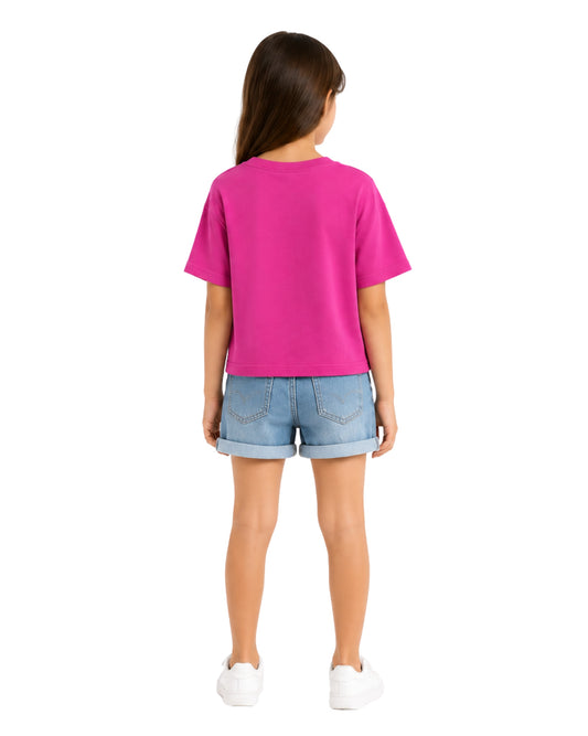 KIABI Girls Cute Kitty T-Shirt