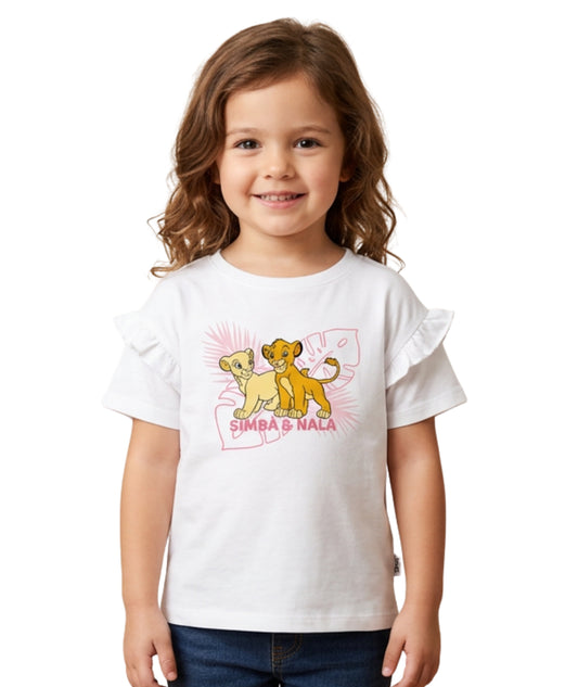 KIABI Kids Girls Simba & Nala T-Shirrt