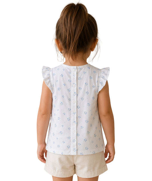KIABI Baby Girls Designed Ruffled T-Shirt