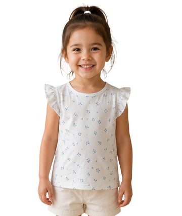 KIABI Baby Girls Designed Ruffled T-Shirt