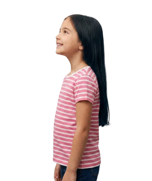 KIABI Kids Girls Casual Stripped T-Shirt