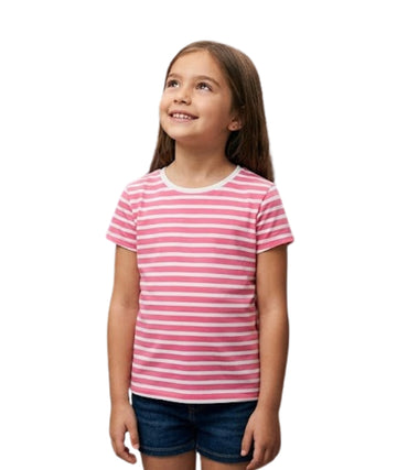KIABI Kids Girls Casual Stripped T-Shirt