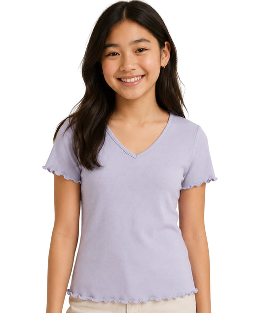 KIABI Kids Girls V Neck T-Shirt