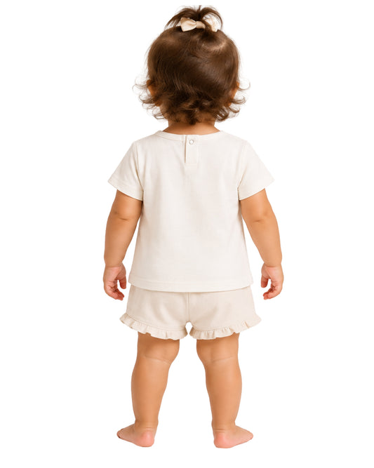 KIABI Baby Girls Adorable Bear Graphic T-Shirt