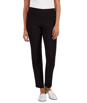 JM COLLECTION Women Ponte-Knit Pull-on Ankle Pant
