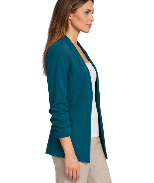 CALVIN KLEIN Women Ruched-Sleeve Blazer