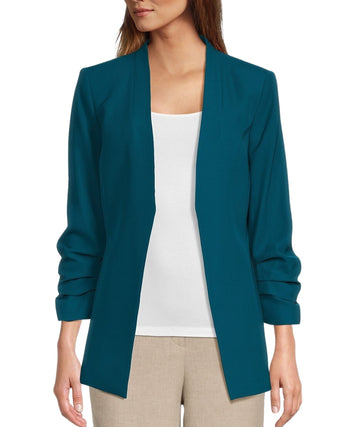 CALVIN KLEIN Women Ruched-Sleeve Blazer