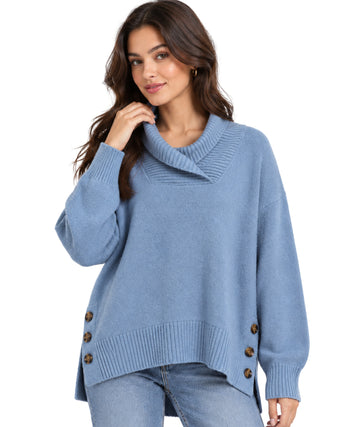 STYLE 7 CO Women Cowl Neck Sweater
