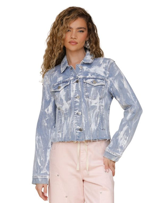AVECLES FILLES Women  Bleached Effect Jacket