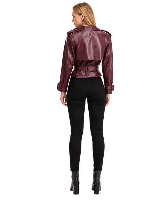 INC INTERNATIONAL CONCEPTS Women Leather Jacket