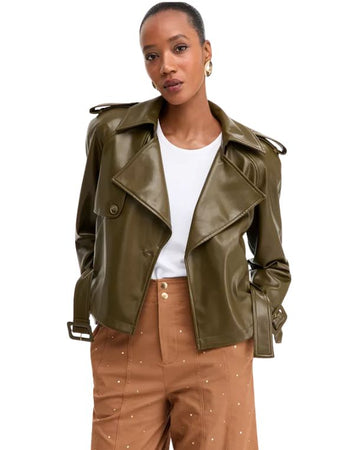 INC INTERNATIONAL CONCEPTS Women Leather Jacket