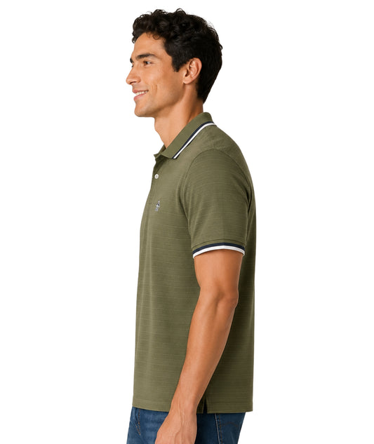 PENGUIN Men Short Sleeve Polo Neck T-Shirt