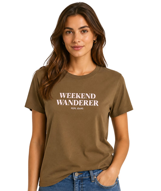 PEPE JEANS Women Designed Short Sleeve T-Shirt