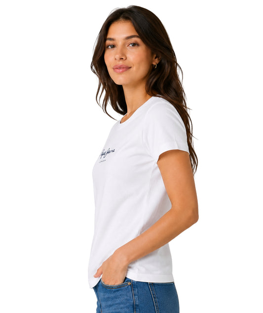 PEPE Jeans Women Casual Short Sleeve T-Shirt