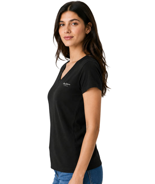 PEPE Jeans Women Classic V Neck T-Shirt