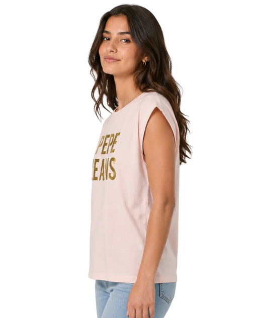PEPE Jeans Women Sleeveless Muscle Style T-Shirt