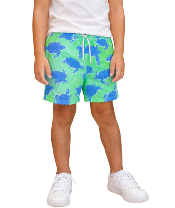 KIABI Kids Boys Turtle Print Swim Short