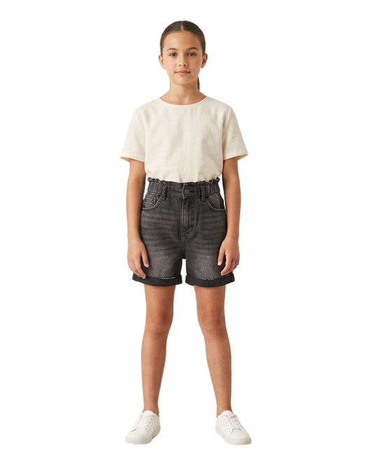 KIABI Girls Paperbag Waist Short