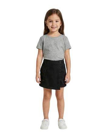 KIABI Girls Wrap Front Casual Skort