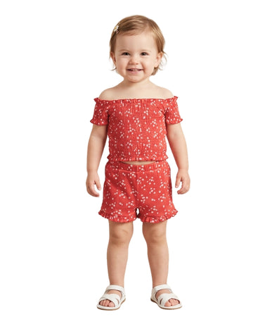 KIABI Baby Girls Flower Short