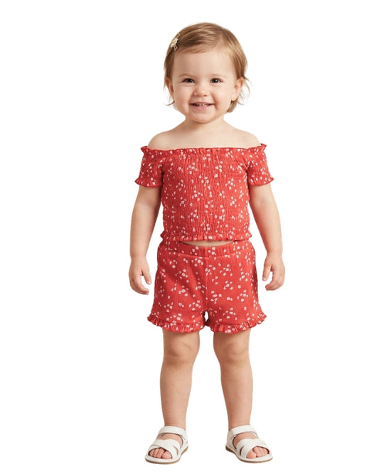 KIABI Baby Girls Flower Short