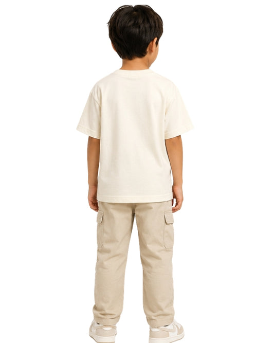 KIABI Boys Vertical Character Graphic T-Shirt