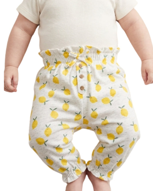 KIABI Baby Girls, Lemon Graphic Pant