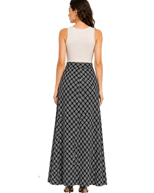 NY COLLECTION Women Flowing Maxi Length Skirt
