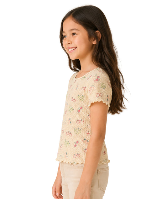 KIABI Kids Girls Fruits Graphic T-Shirt