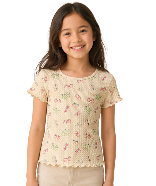 KIABI Kids Girls Fruits Graphic T-Shirt