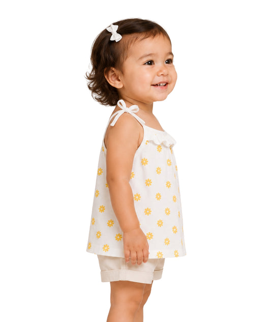 KIABI Baby Girls Floral Design T-Shirt