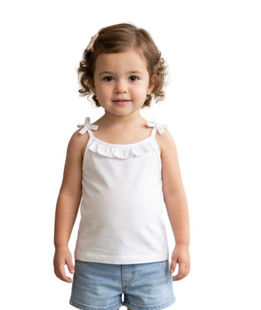 KIABI Baby Girls Soft Sleeveless T-Shirt