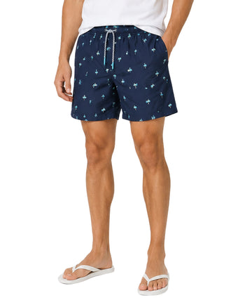 KIABI Men Palm Printed Swim Short
