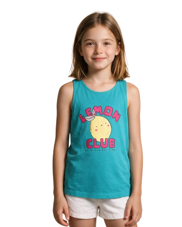 KIABI Girls Lemon Club Graphic T-Shirt
