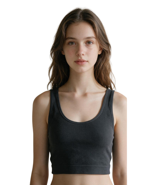 KIABI Kids Girls Ribbed T-Shirt