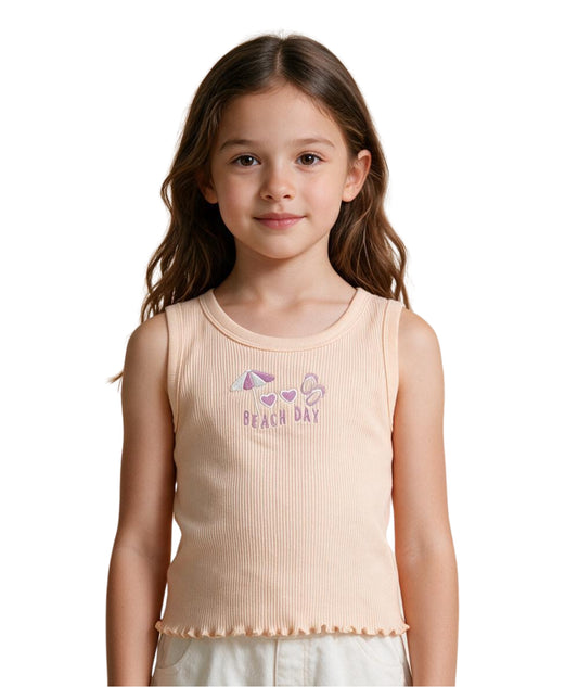 KIABI Kids Girls Beach Day T-Shirt