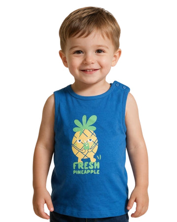 KIABI Baby Boys Pineapple Graphic T-Shirt