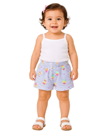 KIABI Girls Ice Cream Print Short