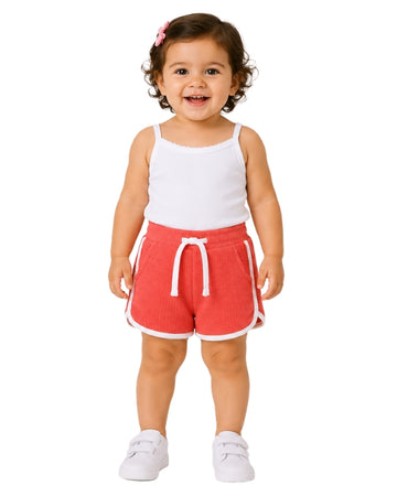 KIABI Girls Textured Waffle Comfy Short