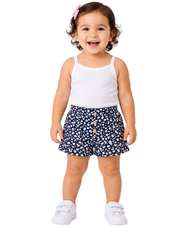 KIABI Baby Girls Floral Short
