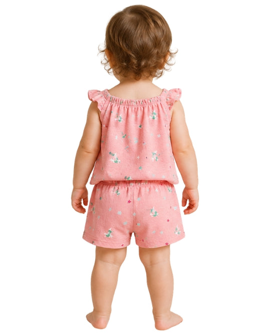 KIABI Baby Girls Turtle Graphic Short