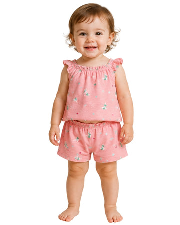 KIABI Baby Girls Turtle Graphic Short