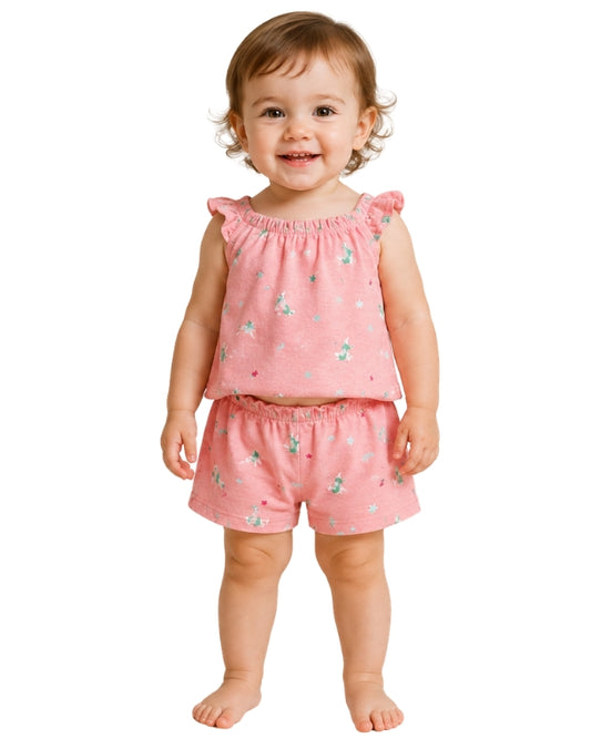 KIABI Baby Girls Turtle Graphic Short