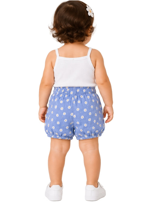KIABI Baby Girls Allover Flower Print Short