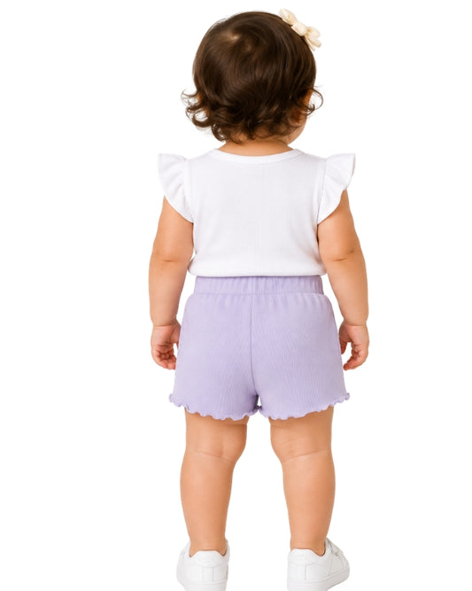 KIABI Baby Girls Rib Comfy Short