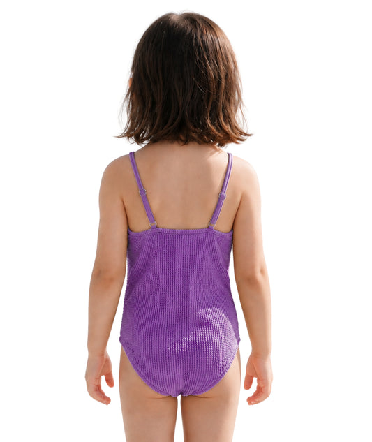 KIABI Kids Girls Textured Crinkle Swim Suit
